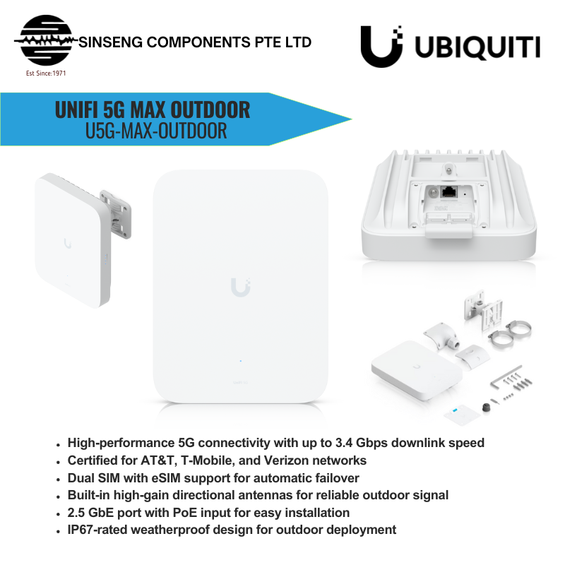 Unifi U5G-Max-Outdoor UniFi 5G Max Outdoor with Dual SIM/eSIM