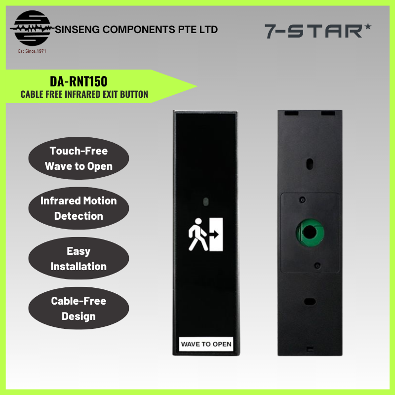 Contactless Infrared Exit Button – Touch-Free Access Control Sensor | DA-RNT150