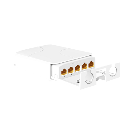 1-to-4 Outdoor Gigabit PoE Extender – 1000Mbps PoE+| PE104GB-WP