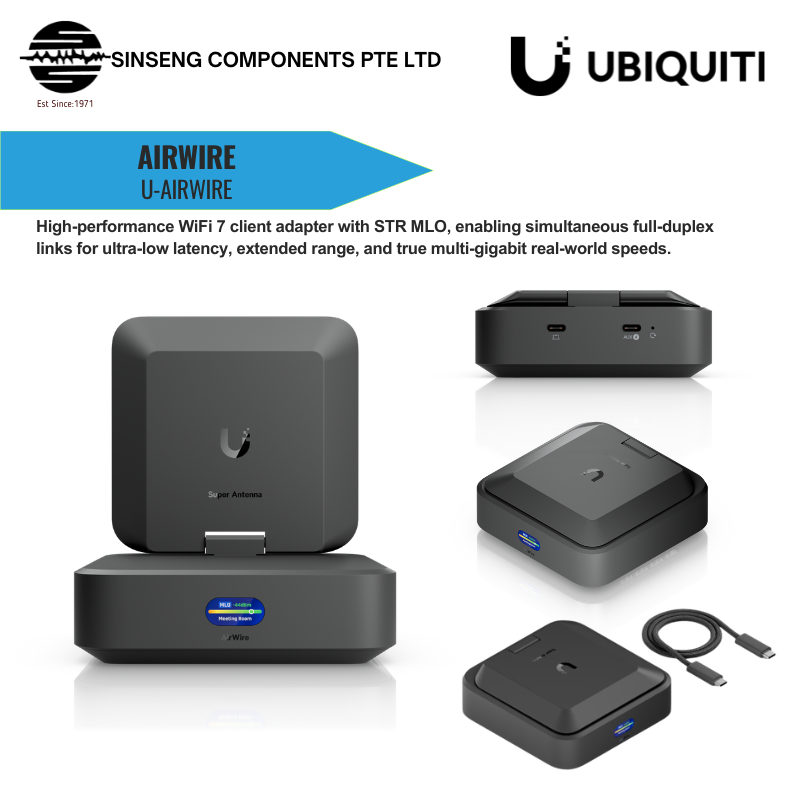 Unifi AirWire High-Performance WiFi 7 client adapter with STR MLO | UBQ-U-AIRWIRE