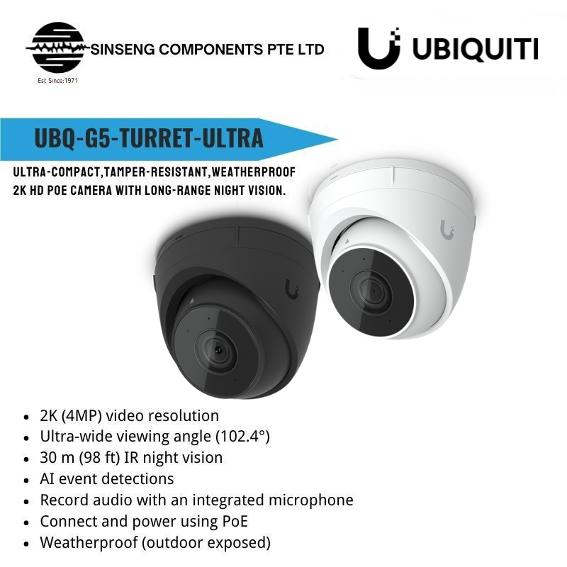 Unifi G5 4MP Turret Ultra IP Camera | UVC-G5-TURRET-ULTRA