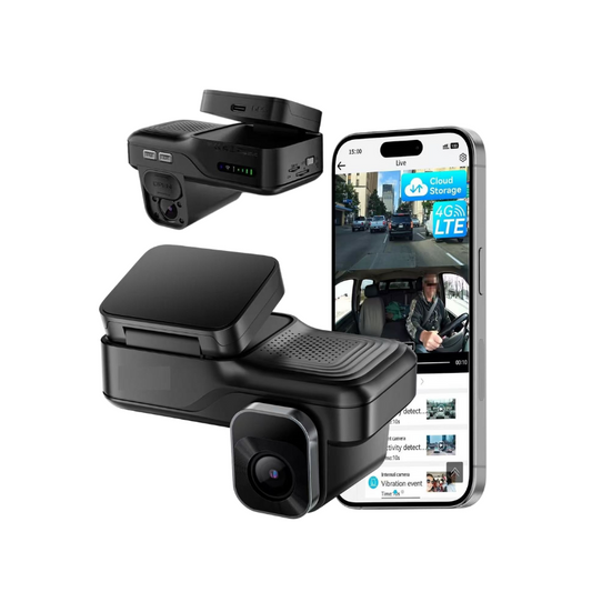 4G Sim Card Front + Inside Car Dashcam | DC36FC-4G