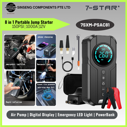 8 in 1 Portable Jump Starter | 7SXM-PSAC81