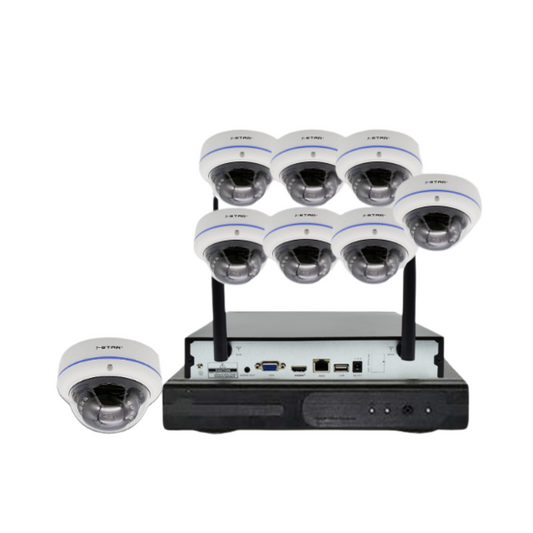 5MP 8CH Wireless NVR Kit | Dome Cam 2.8mm | Mic | NVR5108D-A2