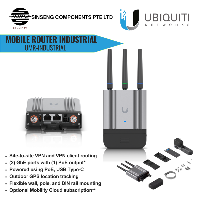 Ubiquiti UMR-Industrial 4G LTE Industrial Mobile Router