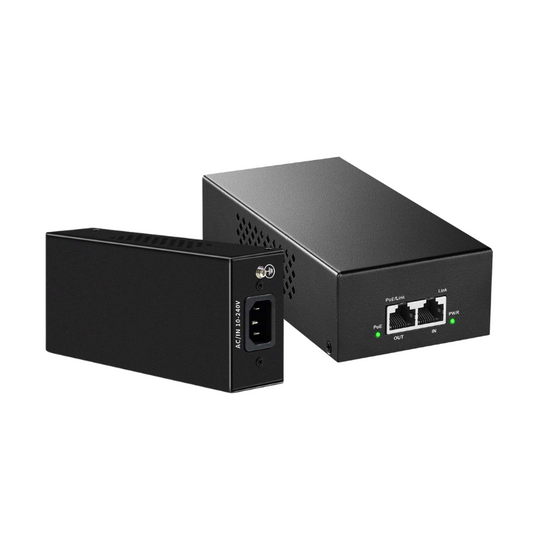 90W 2.5G PoE++ Injector | 802.3bt | DC55V | POE2590W