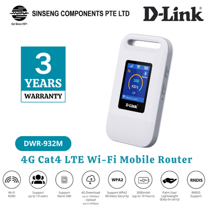 4G CAT4 LTE WI-FI MOBILE ROUTER | DWR-932M