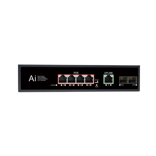 65W 4-Port Gigabit PoE Switch with Uplink & SFP | POE-G4120