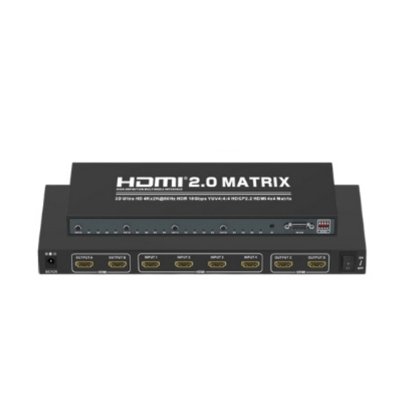 4K 3D HDMI 4x4 True Matrix Optical Digital Audio HDMI Switch | HM408M