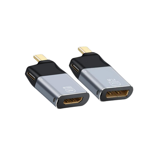 Type-C to HDMI & DP with PD Converter | Video Converter Adapter