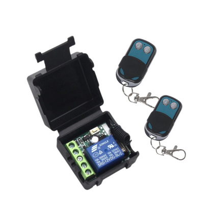 433MHz Door Access RF Transmitter 2PCS with 12V 1CH Relay Receiver | KEY-ZFK1-1-433MHZ-2