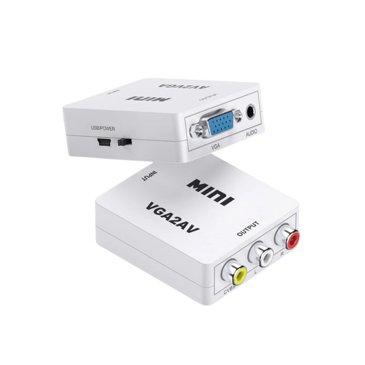 VGA to AV/RCA/BNC Converter Adapter | 1080P PC to TV | VGAAV