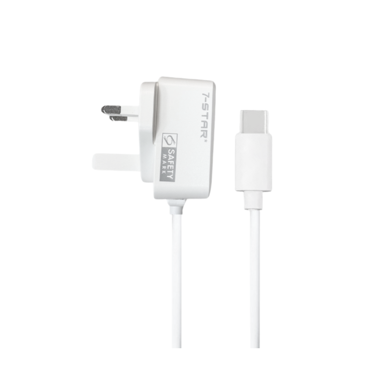 5V 2.5A Type-C USB-C Power Adapter Charger | Safety Mark | 7S-AD5V/2.5ATCW(S)