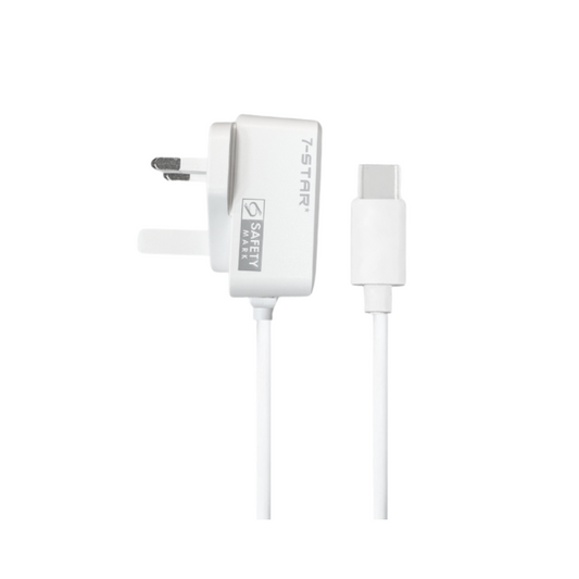 5V 2.5A Type-C USB-C Power Adapter Charger | Safety Mark | 7S-AD5V/2.5ATCW(S)