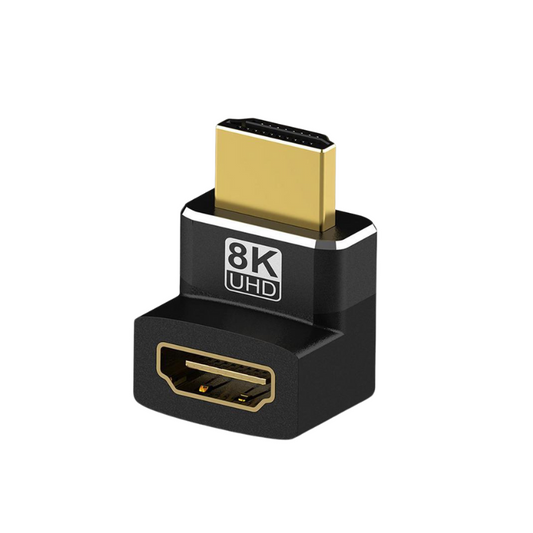 8K HDMI 2.1 Male to Female 270° Adapter | HM-HD(M)-HD(F)-L-UP