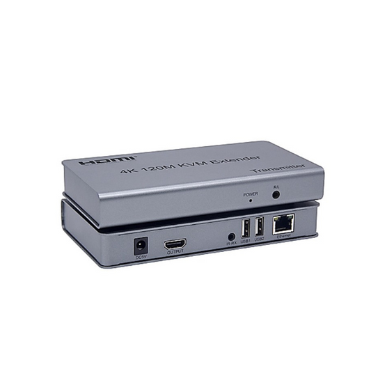 120m HDMI KVM Extender over Ethernet | USB for Keyboard | KVM-E120