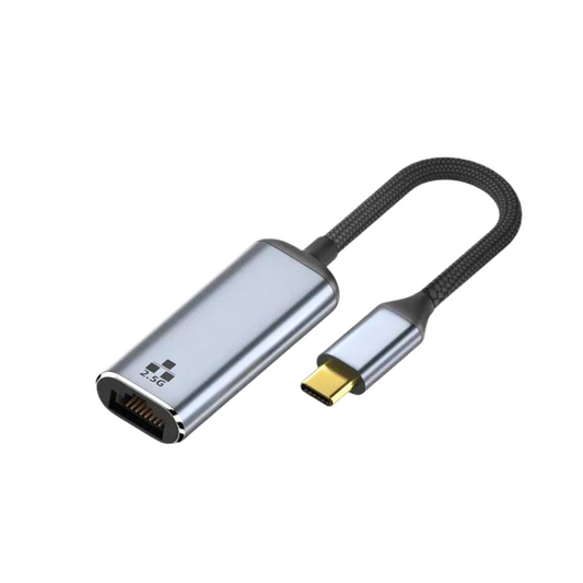Type-C to Ethernet Adapter, USB Type-C RJ45 2.5Gb Gigabit Ethernet | CB-TCL/2.5G