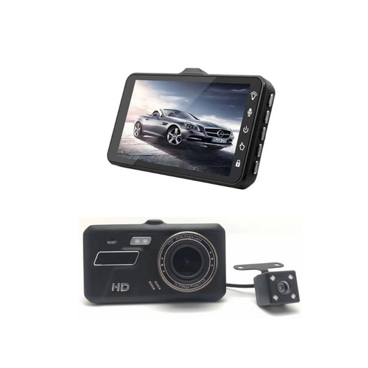 4"Touch Screen Dual-Lens Dashcam Front & Back Camera DVR | DCZ16D-2