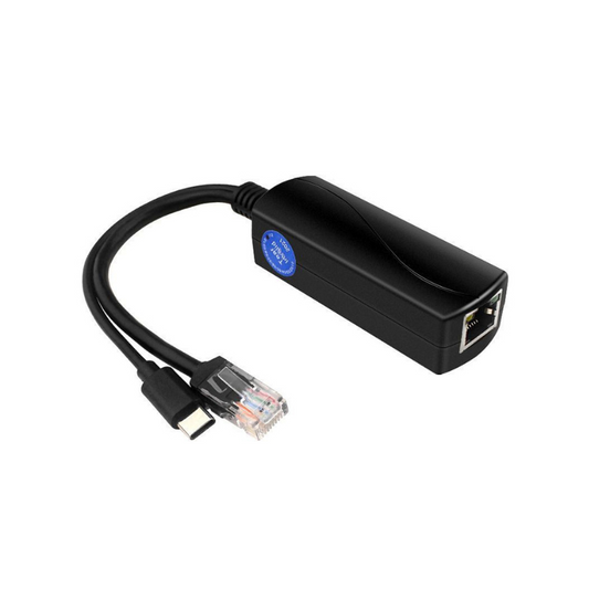 Type-C 48V to 5V Gigabit RJ45 PoE Splitter | PS-TCG-3A