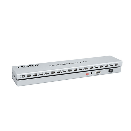 8K 60Hz HDMI Splitter 1x16 | HDMI Video & Audio Converter | HM8116