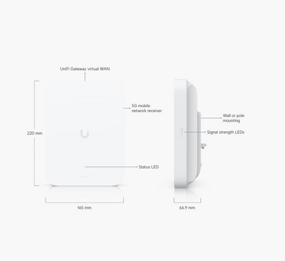 Unifi U5G-Max-Outdoor UniFi 5G Max Outdoor with Dual SIM/eSIM
