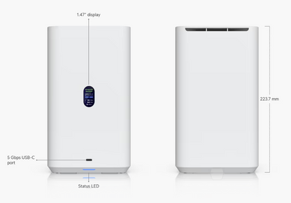 UNAS 2-Bay 2.5GbE USB-C POE++ Tower NAS | White | UNAS-2