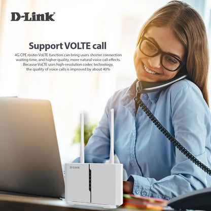 D-Link DWR-M972V 4G LTE Cat 7 AC1200 Dual-Band Gigabit WiFi Router with RJ11 | DL-DWR-M972V
