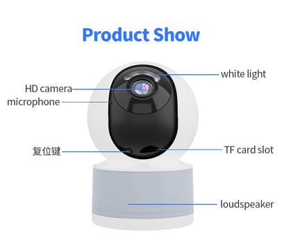 AI Yoosee Wifi Wireless IP Camera with LED Light Lamp | WIPS855