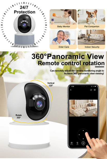 AI Yoosee Wifi Wireless IP Camera with LED Light Lamp | WIPS855