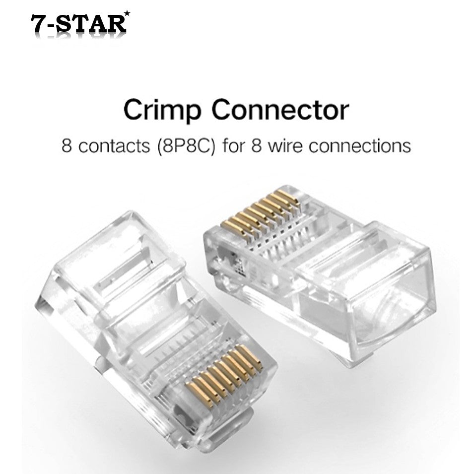 100PCS CAT5E/CAT6 RJ45 Connector for Ethernet Cable | RJ45