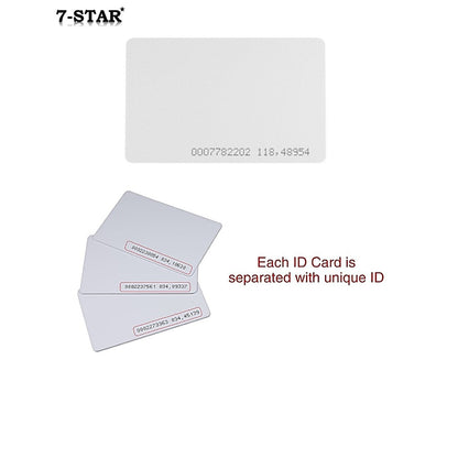 (10PCS) 125kHz RFID Proximity Cards for Door Access & Biometric Control System | RFID-C