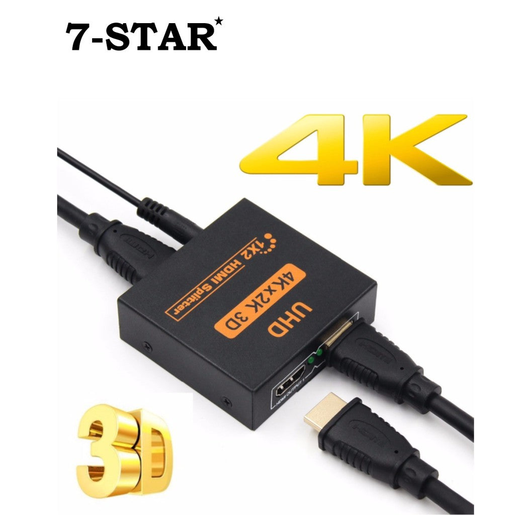 4K 1x2 HDMI Splitter/Distributor 1 Input 2 Output | HM102