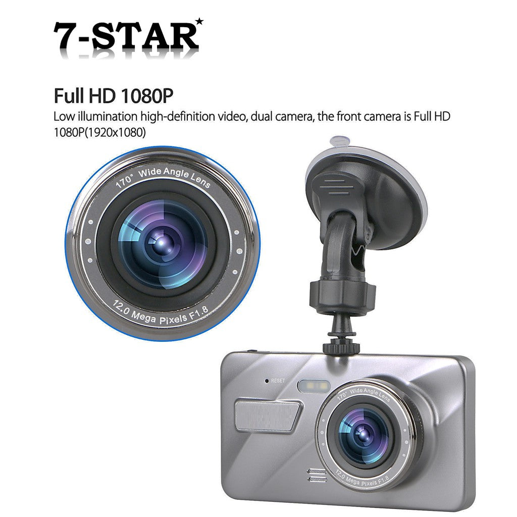 4" IPS Dual Lens Front & Rear Car Camera 1080P Dash Cam DVR | DCZ16-2