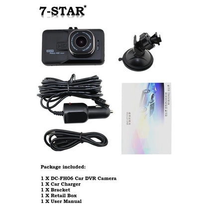 3" 1080P Front Car Camera DVR Dashcam Recorder | DC-FH06