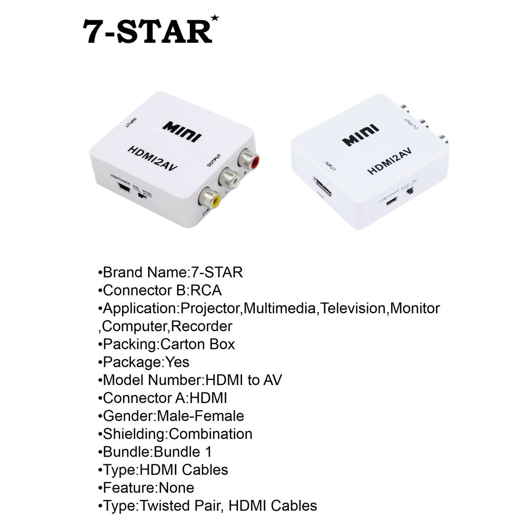 HDMI to AV/RCA Converter Adapter | HDMIAV