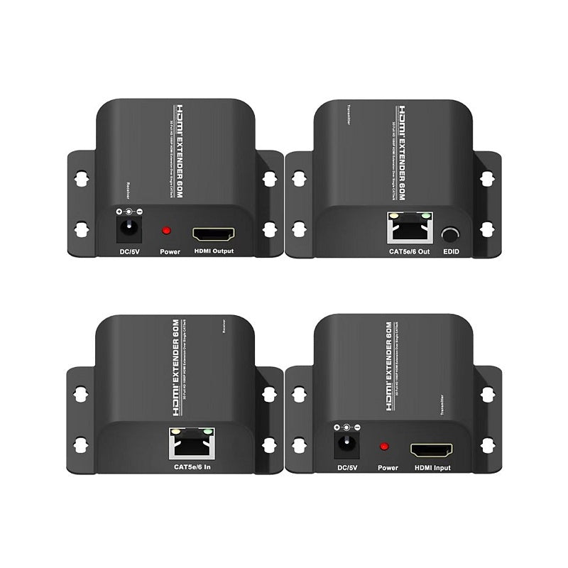 60M HDMI CAT5E/6/7 Extender Over RJ45 Cable | HM01E