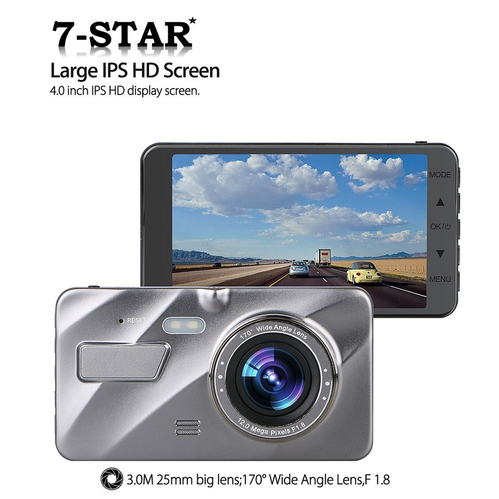 4" IPS Dual Lens Front & Rear Car Camera 1080P Dash Cam DVR | DCZ16-2