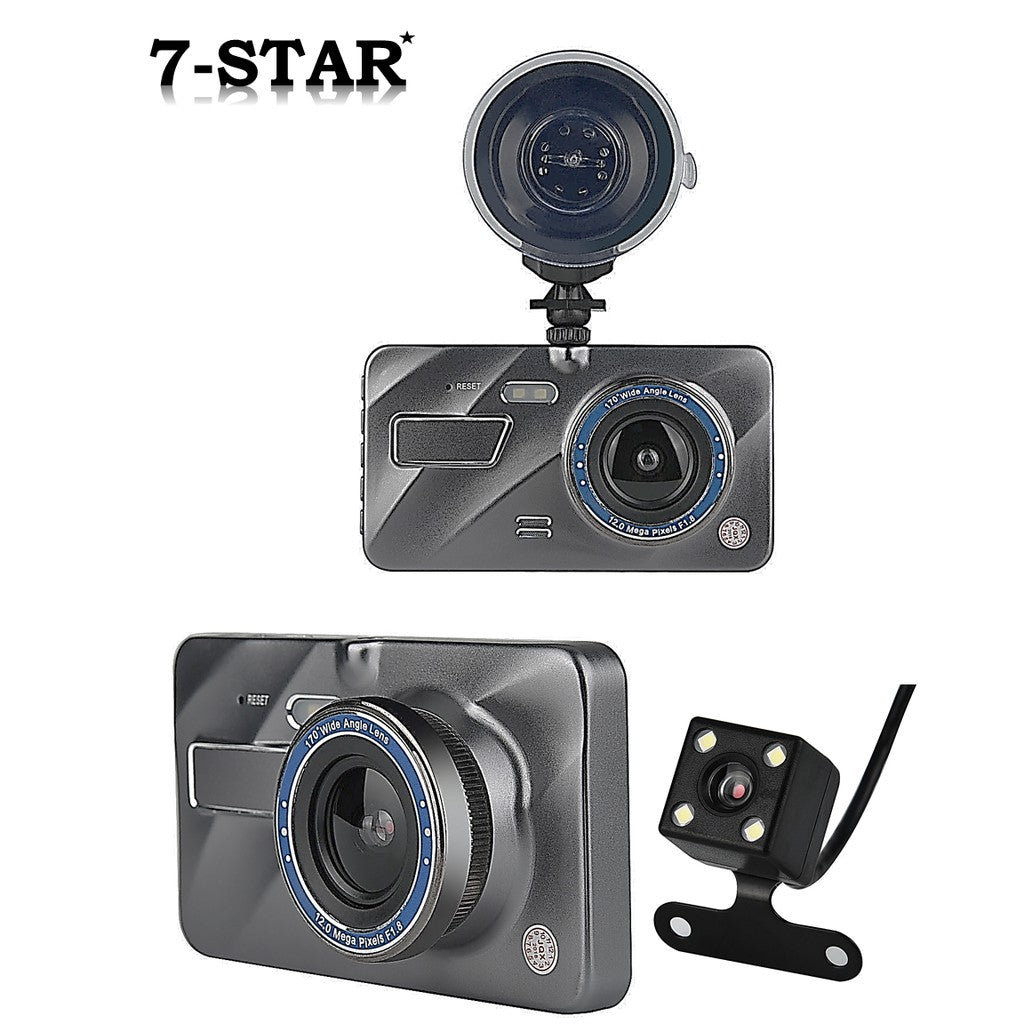 4" IPS Dual Lens Front & Rear Car Camera 1080P Dash Cam DVR | DCZ16-2