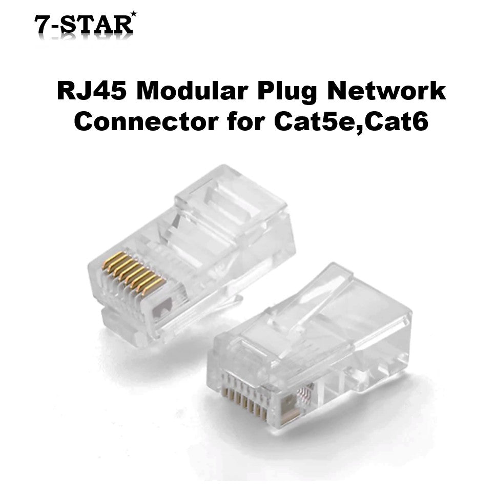 100PCS CAT5E/CAT6 RJ45 Connector for Ethernet Cable | RJ45