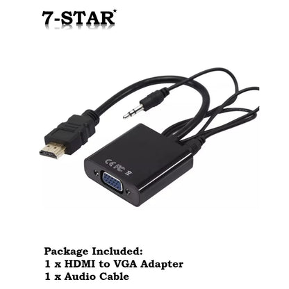 HDMI to VGA Adapter Converter with Sound Cable | HDVG-A