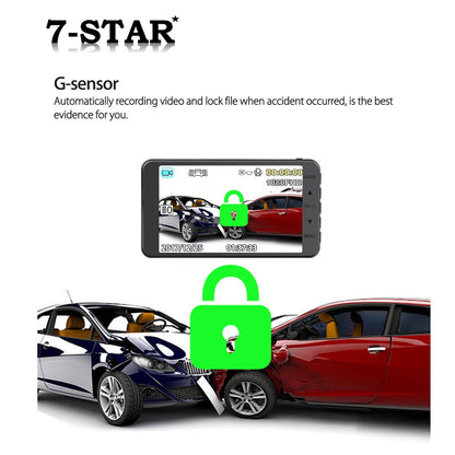 4" IPS Dual Lens Front & Rear Car Camera 1080P Dash Cam DVR | DCZ16-2