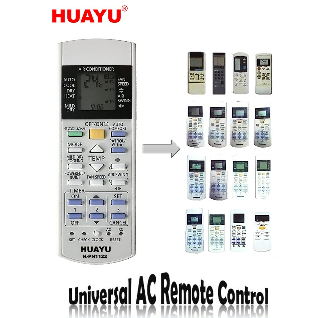 Universal Panasonic Aircon Remote | K-PN1122 | For Split Type AC