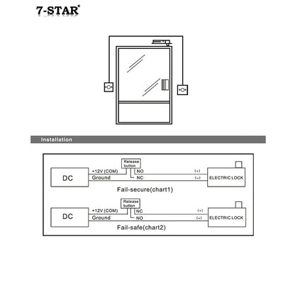 Stainless Steel Door Release Key Switch for Access Control | KEY SWITCH