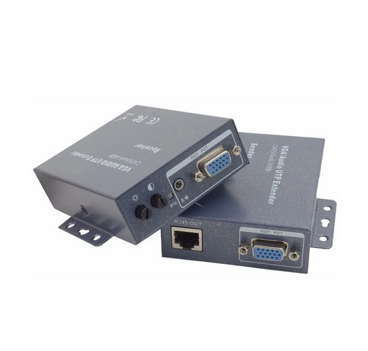 300M VGA Extender with Audio | 1x1 Splitter Sender | VE02-2