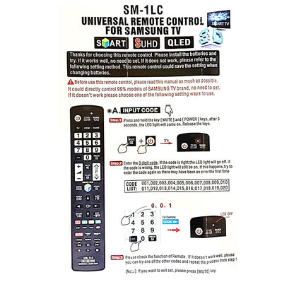 Samsung TV Remote for LCD/LED with Smart Functions | RMSM1