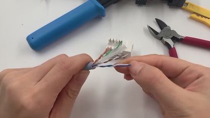 90-Degree Keystone Jacks Punch Down Network Tool Crimper Kit | CT-HS5098