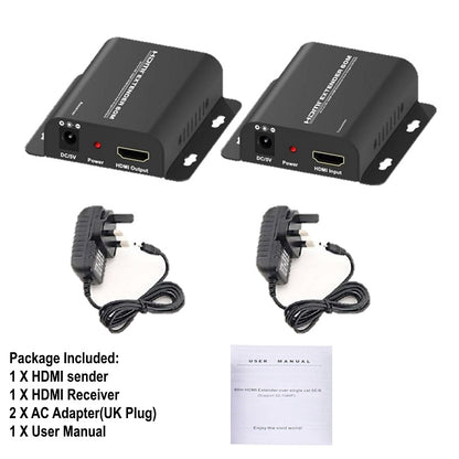 60M HDMI CAT5E/6/7 Extender Over RJ45 Cable | HM01E