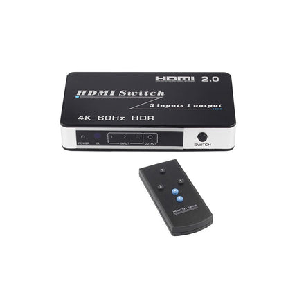 3x1 HDMI Switch 4K | 3-Port HDMI Switcher with Remote Control | HS31-4K