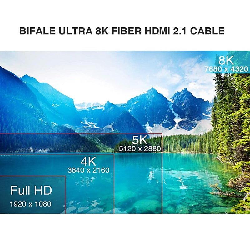 8K HDMI Cable 7680x4320P 8K@120Hz, HDMI 2.1, 48Gbps, 3D HDR for PS4, HDTV | B-HDMI/8K
