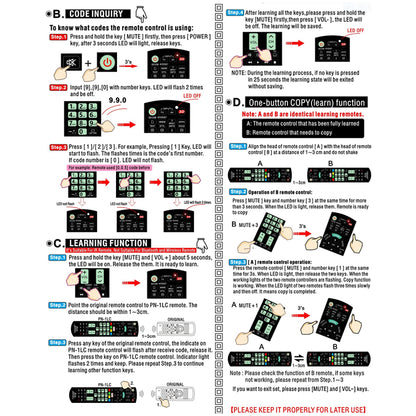 Universal Remote for All Panasonic TVs (Smart Function) | RMPN1